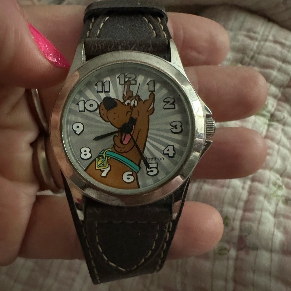 Scooby-Doo Character Watch with Brown Strap